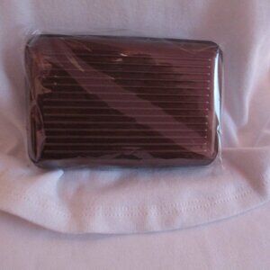 RFID Blocking Card Holder Chocolate Snap Closure